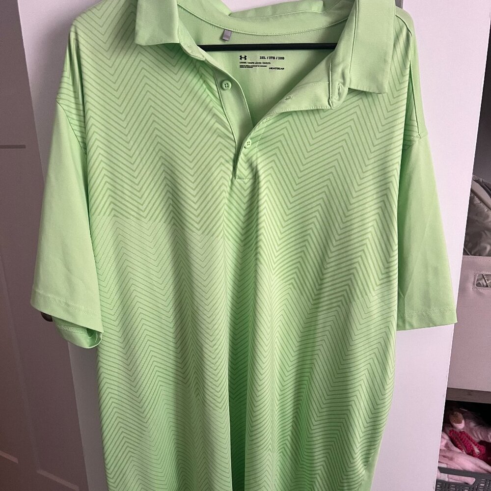 3xl xxxl under armour mens polo shirt green bright